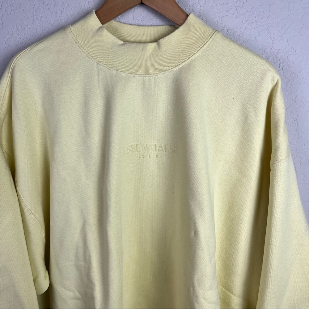 NEW NWT Essentials Fear Of God Sweatshirt Relaxed Crewneck Sweater - Picture 6 of 15